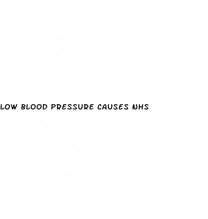 low blood pressure causes nhs