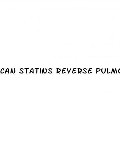 can statins reverse pulmonary hypertension