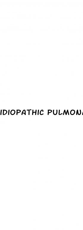 idiopathic pulmonary hypertension life expectancy