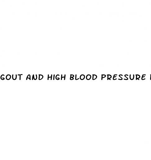 gout and high blood pressure diet