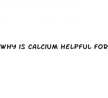 why is calcium helpful for hypertension