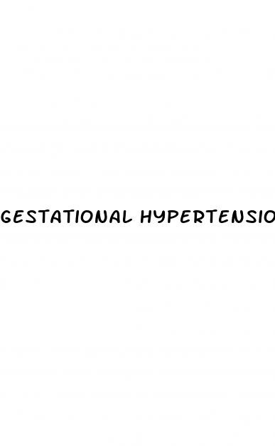gestational hypertension care plan