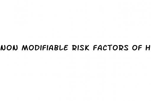 non modifiable risk factors of hypertension