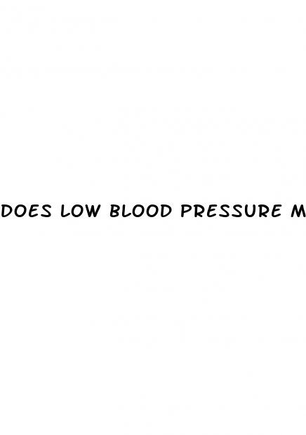 does low blood pressure make you pass out