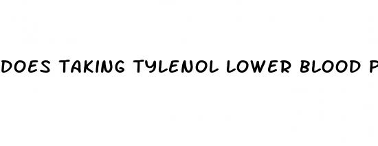 does taking tylenol lower blood pressure