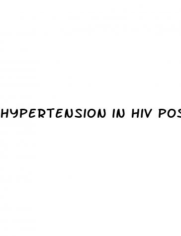 hypertension in hiv positive patients