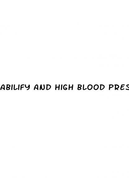 abilify and high blood pressure