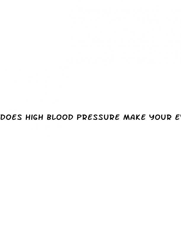 does high blood pressure make your eyes water