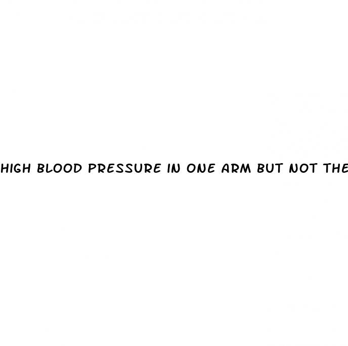 high blood pressure in one arm but not the other