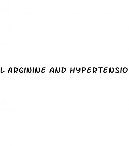 l arginine and hypertension