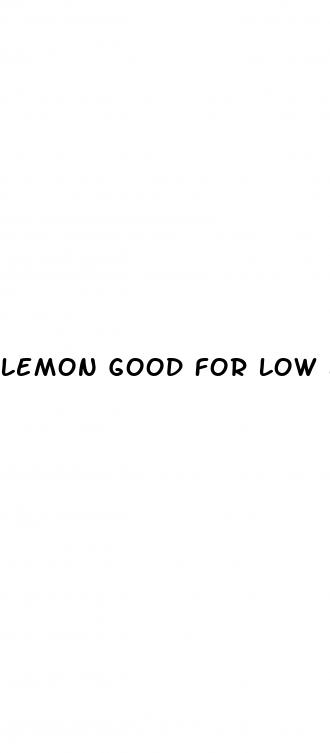 lemon good for low blood pressure