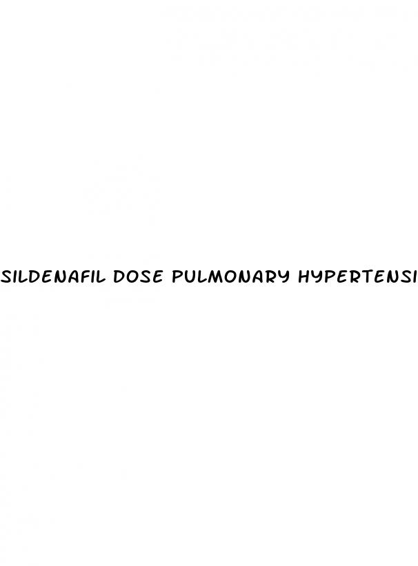 sildenafil dose pulmonary hypertension dogs
