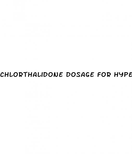 chlorthalidone dosage for hypertension
