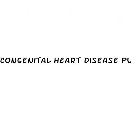 congenital heart disease pulmonary hypertension