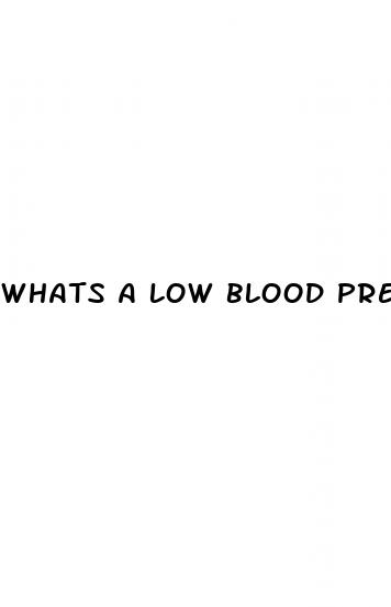 whats a low blood pressure chart