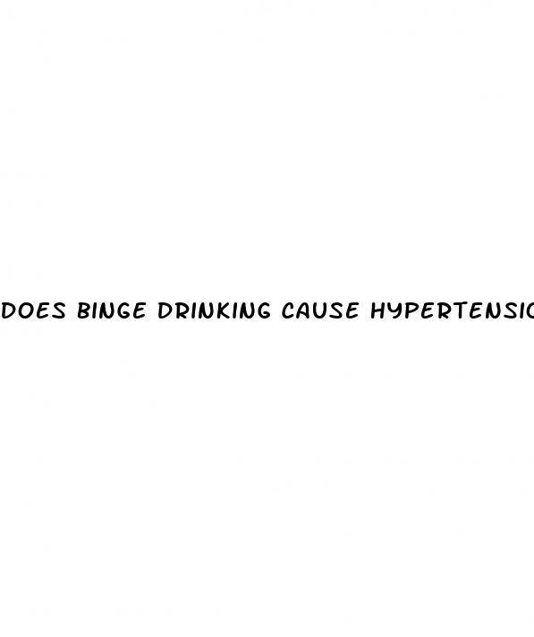 does binge drinking cause hypertension