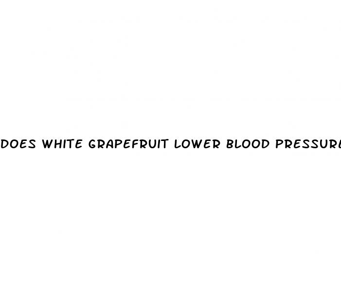 does white grapefruit lower blood pressure
