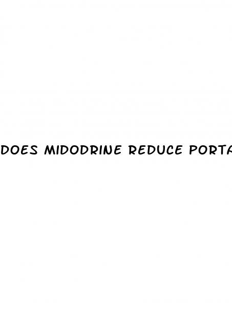 does midodrine reduce portal hypertension