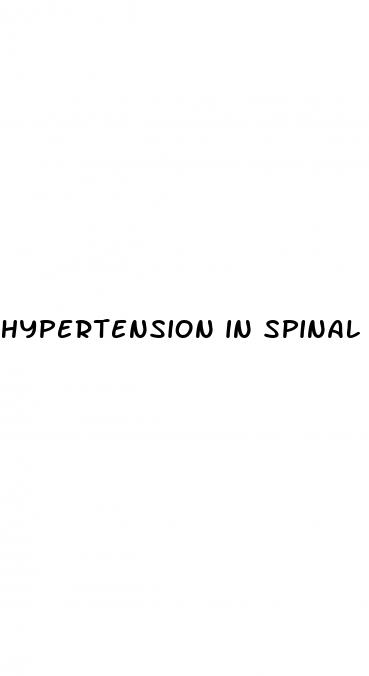 hypertension in spinal cord injury