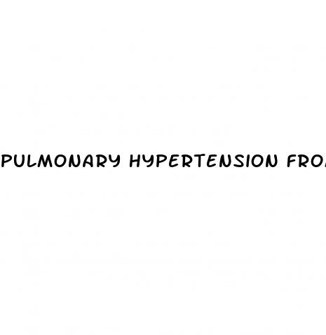 pulmonary hypertension from copd