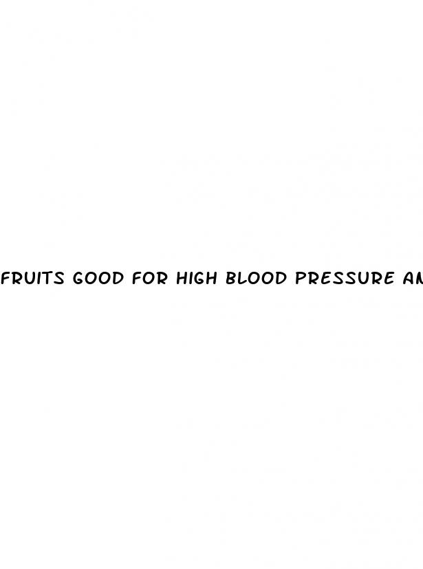 fruits good for high blood pressure and diabetes