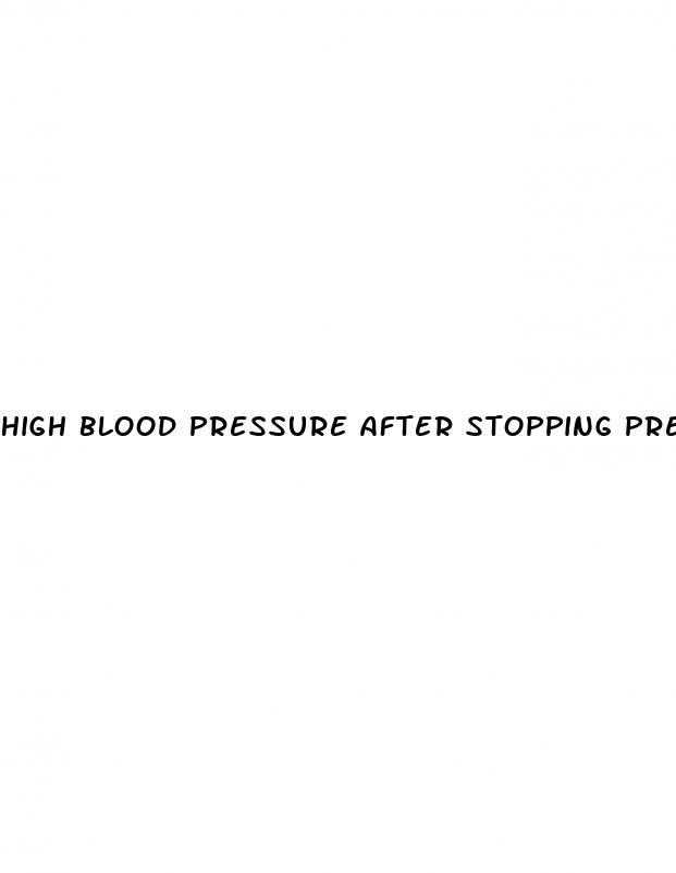 high blood pressure after stopping prednisone