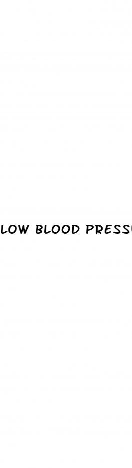 low blood pressure running