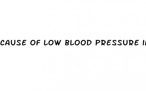 cause of low blood pressure in seniors