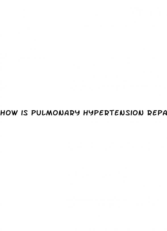 how is pulmonary hypertension repaired