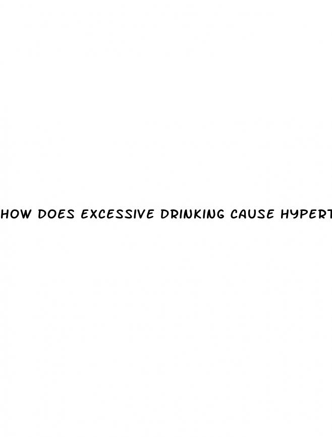 how does excessive drinking cause hypertension