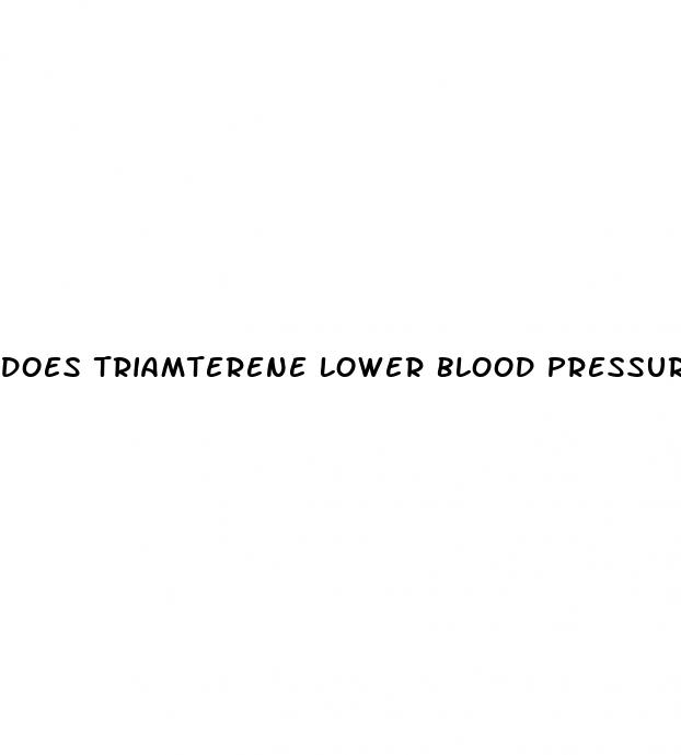 does triamterene lower blood pressure