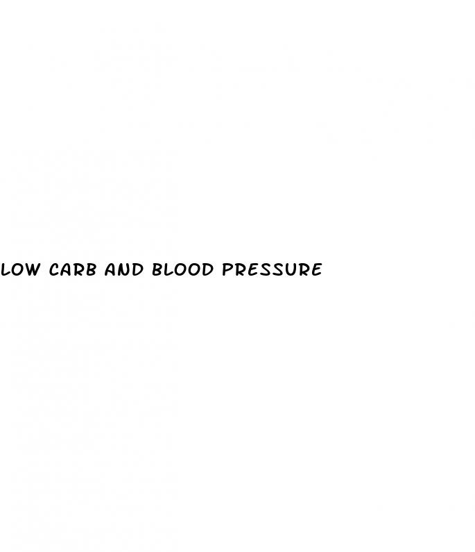 low carb and blood pressure