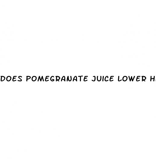 does pomegranate juice lower high blood pressure