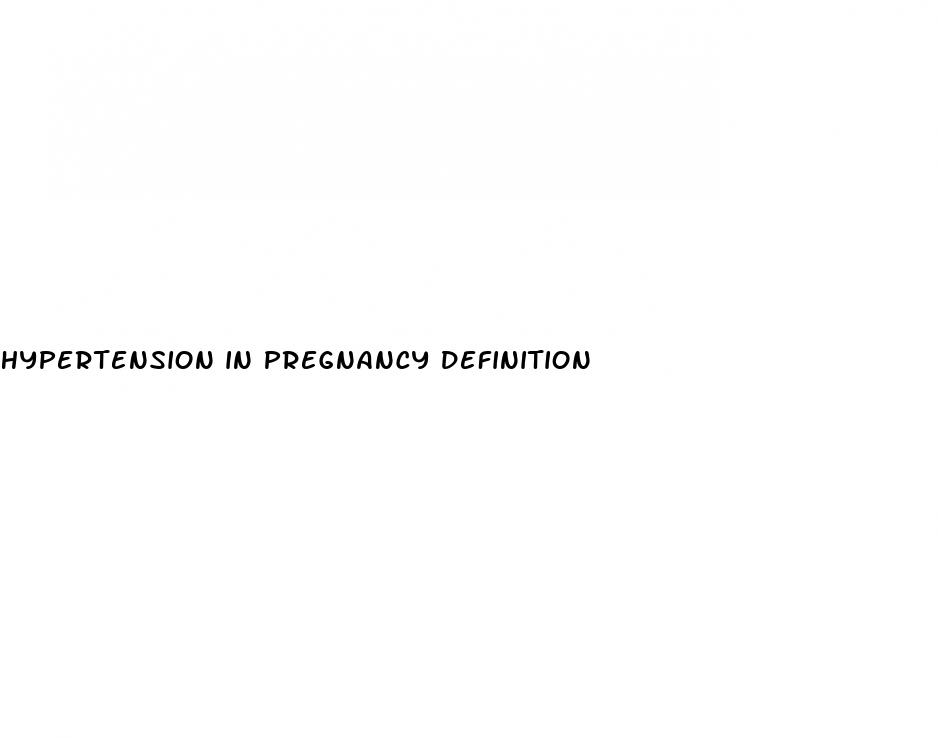 hypertension in pregnancy definition