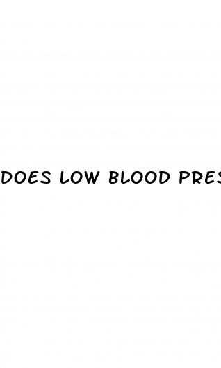 does low blood pressure cause lightheadedness