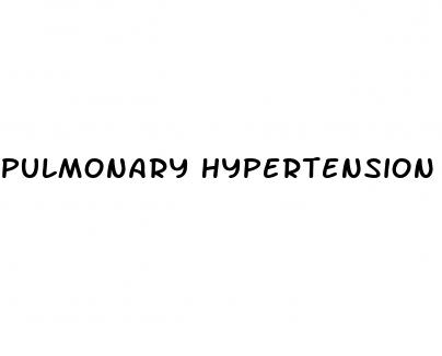 pulmonary hypertension vs hypertension