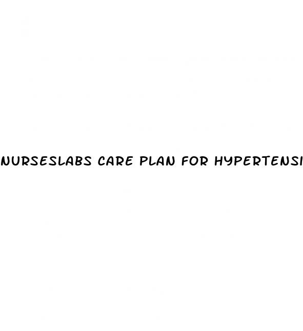 nurseslabs care plan for hypertension