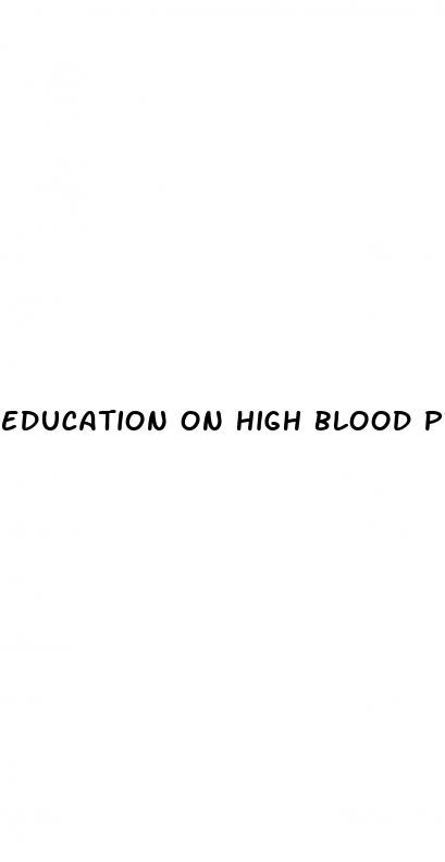 education on high blood pressure