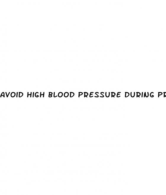 avoid high blood pressure during pregnancy