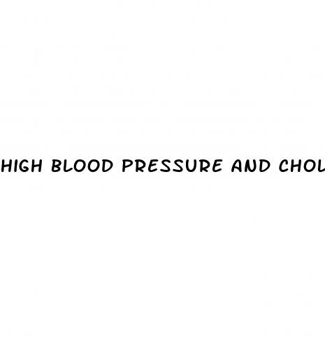 high blood pressure and cholesterol diet plan