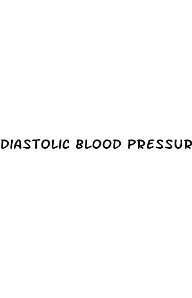 diastolic blood pressure lower number