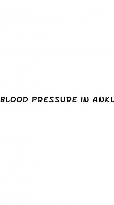 blood pressure in ankle