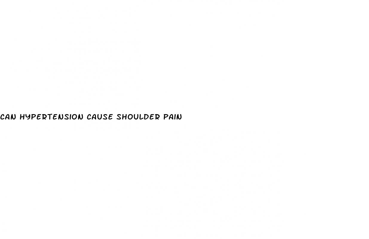 can hypertension cause shoulder pain