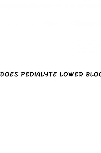 does pedialyte lower blood pressure