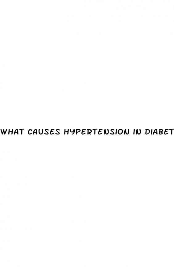 what causes hypertension in diabetic glomerulosclerosis