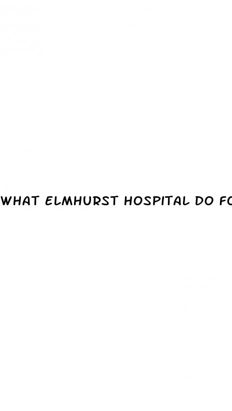 what elmhurst hospital do for the hypertension program