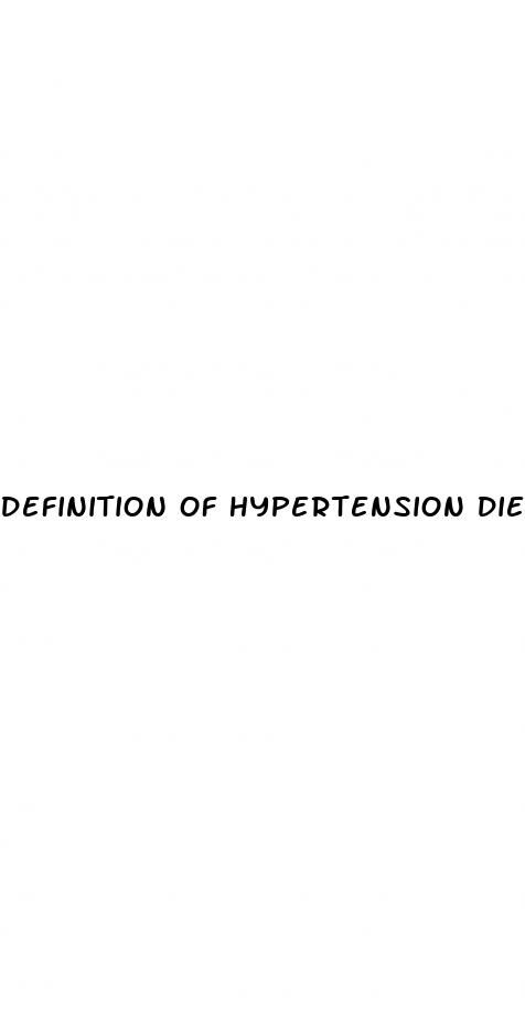 definition of hypertension diet