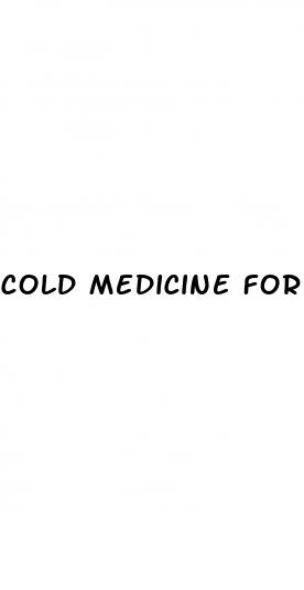 cold medicine for patients with hypertension