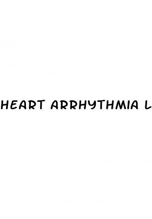 heart arrhythmia low blood pressure