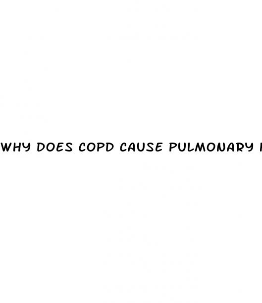 why does copd cause pulmonary hypertension